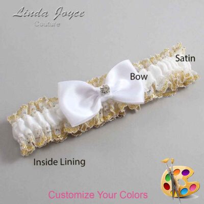 Couture Garters / Custom Wedding Garter / Customizable Wedding Garters / Personalized Wedding Garters / Jodi #04-B29-M04 / Wedding Garters / Bridal Garter / Prom Garter / Linda Joyce Couture