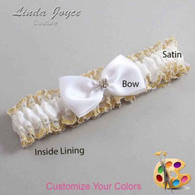 Couture Garters / Custom Wedding Garter / Customizable Wedding Garters / Personalized Wedding Garters / Melody #04-B31-M03 / Wedding Garters / Bridal Garter / Prom Garter / Linda Joyce Couture