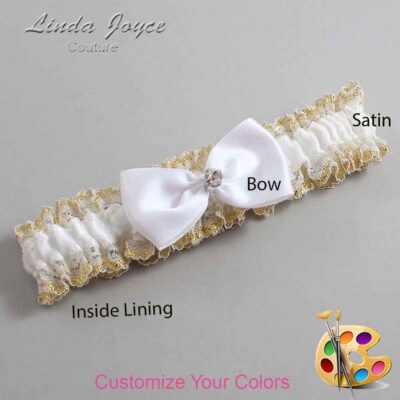Couture Garters / Custom Wedding Garter / Customizable Wedding Garters / Personalized Wedding Garters / Melody #04-B31-M04 / Wedding Garters / Bridal Garter / Prom Garter / Linda Joyce Couture