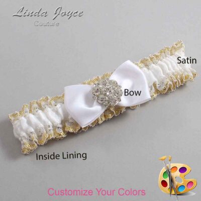 Couture Garters / Custom Wedding Garter / Customizable Wedding Garters / Personalized Wedding Garters / Michelle #04-B31-M11 / Wedding Garters / Bridal Garter / Prom Garter / Linda Joyce Couture