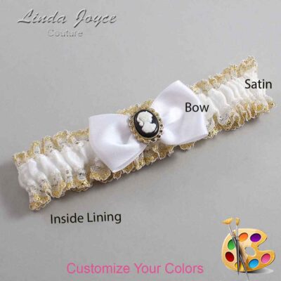 Couture Garters / Custom Wedding Garter / Customizable Wedding Garters / Personalized Wedding Garters / Krista #04-B31-M15 / Wedding Garters / Bridal Garter / Prom Garter / Linda Joyce Couture