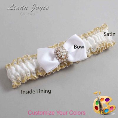 Couture Garters / Custom Wedding Garter / Customizable Wedding Garters / Personalized Wedding Garters / Lona #04-B31-M17 / Wedding Garters / Bridal Garter / Prom Garter / Linda Joyce Couture