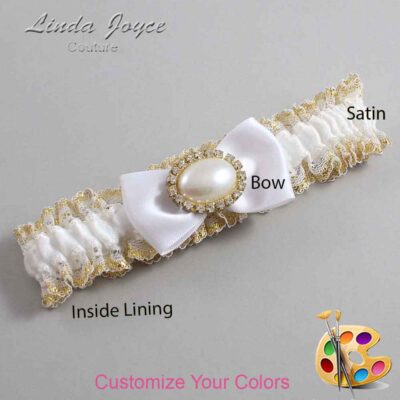 Couture Garters / Custom Wedding Garter / Customizable Wedding Garters / Personalized Wedding Garters / Juliette #04-B31-M28 / Wedding Garters / Bridal Garter / Prom Garter / Linda Joyce Couture