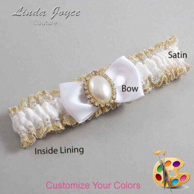 Couture Garters / Custom Wedding Garter / Customizable Wedding Garters / Personalized Wedding Garters / Mindy #04-B31-M29 / Wedding Garters / Bridal Garter / Prom Garter / Linda Joyce Couture