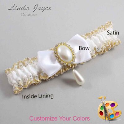 Couture Garters / Custom Wedding Garter / Customizable Wedding Garters / Personalized Wedding Garters / Meghan #04-B31-M34 / Wedding Garters / Bridal Garter / Prom Garter / Linda Joyce Couture
