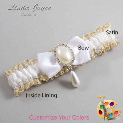 Couture Garters / Custom Wedding Garter / Customizable Wedding Garters / Personalized Wedding Garters / Meghan #04-B31-M35 / Wedding Garters / Bridal Garter / Prom Garter / Linda Joyce Couture