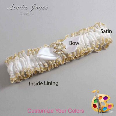 Couture Garters / Custom Wedding Garter / Customizable Wedding Garters / Personalized Wedding Garters / Susan #04-B41-M27 / Wedding Garters / Bridal Garter / Prom Garter / Linda Joyce Couture