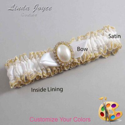 Couture Garters / Custom Wedding Garter / Customizable Wedding Garters / Personalized Wedding Garters / Sonya #04-B41-M29 / Wedding Garters / Bridal Garter / Prom Garter / Linda Joyce Couture