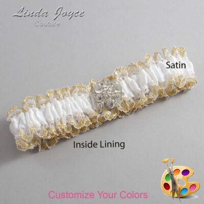 Couture Garters / Custom Wedding Garter / Customizable Wedding Garters / Personalized Wedding Garters / Belle #04-M11 / Wedding Garters / Bridal Garter / Prom Garter / Linda Joyce Couture