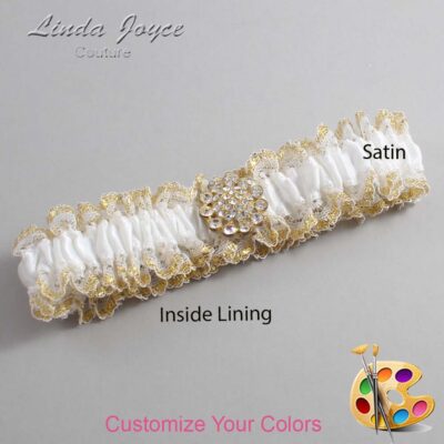 Couture Garters / Custom Wedding Garter / Customizable Wedding Garters / Personalized Wedding Garters / Lynnette #04-M12 / Wedding Garters / Bridal Garter / Prom Garter / Linda Joyce Couture