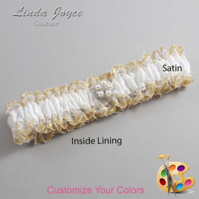 Couture Garters / Custom Wedding Garter / Customizable Wedding Garters / Personalized Wedding Garters / Ercia #04-M20 / Wedding Garters / Bridal Garter / Prom Garter / Linda Joyce Couture