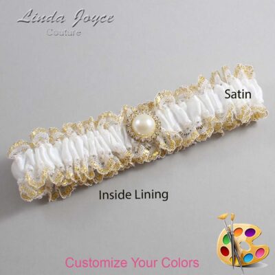 Couture Garters / Custom Wedding Garter / Customizable Wedding Garters / Personalized Wedding Garters / Dana #04-M21 / Wedding Garters / Bridal Garter / Prom Garter / Linda Joyce Couture