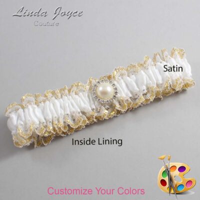 Couture Garters / Custom Wedding Garter / Customizable Wedding Garters / Personalized Wedding Garters / Dana #04-M22 / Wedding Garters / Bridal Garter / Prom Garter / Linda Joyce Couture