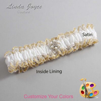 Couture Garters / Custom Wedding Garter / Customizable Wedding Garters / Personalized Wedding Garters / Ella #04-M23 / Wedding Garters / Bridal Garter / Prom Garter / Linda Joyce Couture