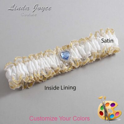 Couture Garters / Custom Wedding Garter / Customizable Wedding Garters / Personalized Wedding Garters / Lovie #04-M25 / Wedding Garters / Bridal Garter / Prom Garter / Linda Joyce Couture