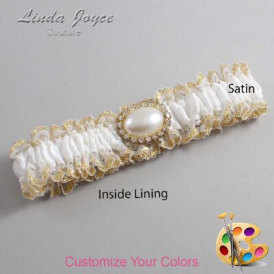 Couture Garters / Custom Wedding Garter / Customizable Wedding Garters / Personalized Wedding Garters / Jane #04-M28 / Wedding Garters / Bridal Garter / Prom Garter / Linda Joyce Couture