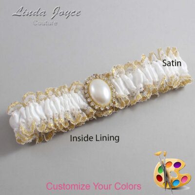 Couture Garters / Custom Wedding Garter / Customizable Wedding Garters / Personalized Wedding Garters / Halle #04-M29 / Wedding Garters / Bridal Garter / Prom Garter / Linda Joyce Couture