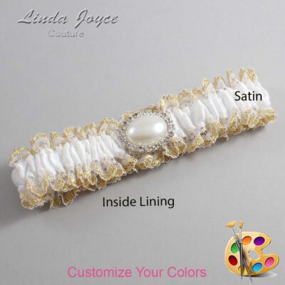 Couture Garters / Custom Wedding Garter / Customizable Wedding Garters / Personalized Wedding Garters / Jane #04-M30 / Wedding Garters / Bridal Garter / Prom Garter / Linda Joyce Couture