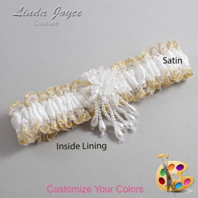 Couture Garters / Custom Wedding Garter / Customizable Wedding Garters / Personalized Wedding Garters / Folly #04-M38 / Wedding Garters / Bridal Garter / Prom Garter / Linda Joyce Couture
