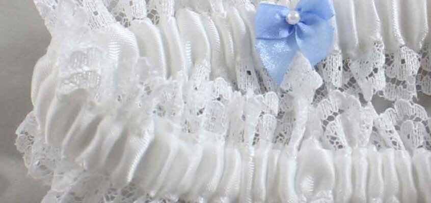 Couture Garters / Custom Wedding Garter / Customizable Wedding Garters / Personalized Wedding Garters / Custom Button #04-M44 / Wedding Garters / Bridal Garter / Prom Garter / Linda Joyce Couture