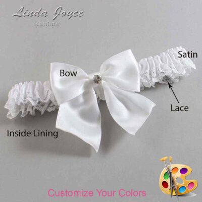 Couture Garters / Custom Wedding Garter / Customizable Wedding Garters / Personalized Wedding Garters / Pamela #05-B01-M04 / Wedding Garters / Bridal Garter / Prom Garter / Linda Joyce Couture