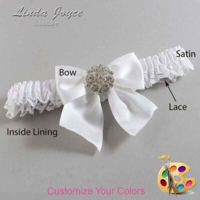 Couture Garters / Custom Wedding Garter / Customizable Wedding Garters / Personalized Wedding Garters / Elizabeth #05-B01-M11 / Wedding Garters / Bridal Garter / Prom Garter / Linda Joyce Couture
