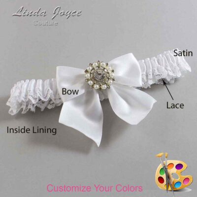 Couture Garters / Custom Wedding Garter / Customizable Wedding Garters / Personalized Wedding Garters / Adelle #05-B01-M14 / Wedding Garters / Bridal Garter / Prom Garter / Linda Joyce Couture