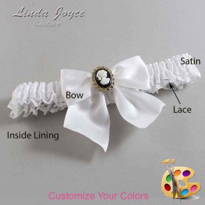 Couture Garters / Custom Wedding Garter / Customizable Wedding Garters / Personalized Wedding Garters / Amy #05-B01-M15 / Wedding Garters / Bridal Garter / Prom Garter / Linda Joyce Couture