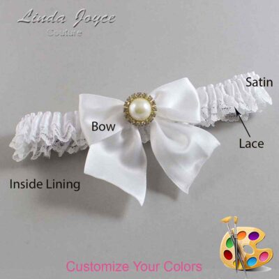 Couture Garters / Custom Wedding Garter / Customizable Wedding Garters / Personalized Wedding Garters / Paige #05-B01-M21 / Wedding Garters / Bridal Garter / Prom Garter / Linda Joyce Couture