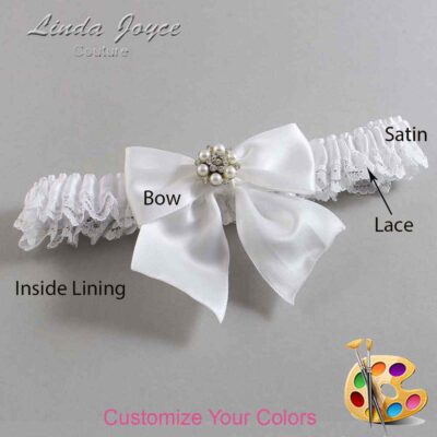 Couture Garters / Custom Wedding Garter / Customizable Wedding Garters / Personalized Wedding Garters / Naomi #05-B01-M23 / Wedding Garters / Bridal Garter / Prom Garter / Linda Joyce Couture