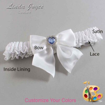 Couture Garters / Custom Wedding Garter / Customizable Wedding Garters / Personalized Wedding Garters / Kittie #05-B01-M25 / Wedding Garters / Bridal Garter / Prom Garter / Linda Joyce Couture