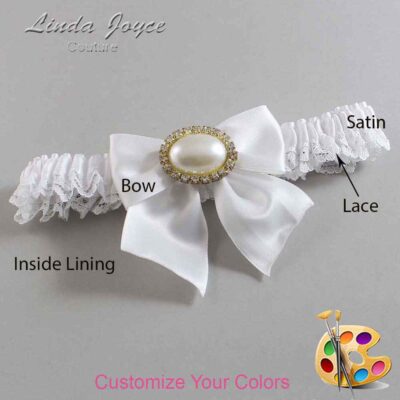 Couture Garters / Custom Wedding Garter / Customizable Wedding Garters / Personalized Wedding Garters / Nicole #05-B01-M28 / Wedding Garters / Bridal Garter / Prom Garter / Linda Joyce Couture