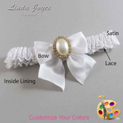 Couture Garters / Custom Wedding Garter / Customizable Wedding Garters / Personalized Wedding Garters / Maggie #05-B01-M29 / Wedding Garters / Bridal Garter / Prom Garter / Linda Joyce Couture
