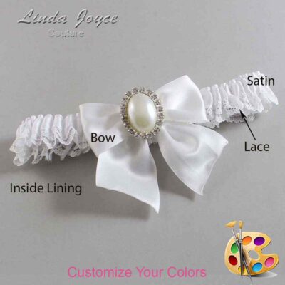 Couture Garters / Custom Wedding Garter / Customizable Wedding Garters / Personalized Wedding Garters / Maggie #05-B01-M31 / Wedding Garters / Bridal Garter / Prom Garter / Linda Joyce Couture