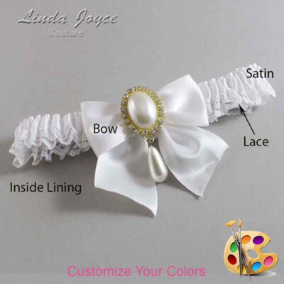 Couture Garters / Custom Wedding Garter / Customizable Wedding Garters / Personalized Wedding Garters / Michaela #05-B01-M34 / Wedding Garters / Bridal Garter / Prom Garter / Linda Joyce Couture