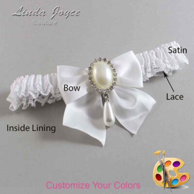 Couture Garters / Custom Wedding Garter / Customizable Wedding Garters / Personalized Wedding Garters / Michaela #05-B01-M35 / Wedding Garters / Bridal Garter / Prom Garter / Linda Joyce Couture