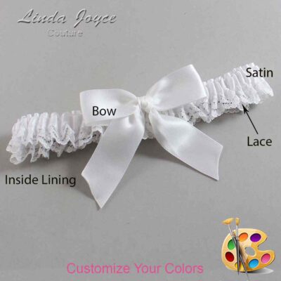 Couture Garters / Custom Wedding Garter / Customizable Wedding Garters / Personalized Wedding Garters / Melva #05-B02-00 / Wedding Garters / Bridal Garter / Prom Garter / Linda Joyce Couture