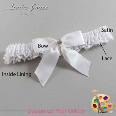 Couture Garters / Custom Wedding Garter / Customizable Wedding Garters / Personalized Wedding Garters / Rylee #05-B02-M03 / Wedding Garters / Bridal Garter / Prom Garter / Linda Joyce Couture