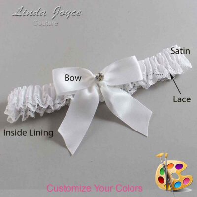 Couture Garters / Custom Wedding Garter / Customizable Wedding Garters / Personalized Wedding Garters / Rylee #05-B02-M04 / Wedding Garters / Bridal Garter / Prom Garter / Linda Joyce Couture