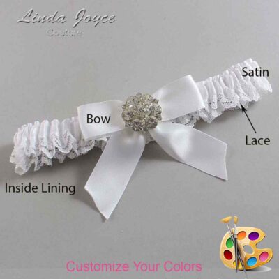 Couture Garters / Custom Wedding Garter / Customizable Wedding Garters / Personalized Wedding Garters / Sarina #05-B02-M11 / Wedding Garters / Bridal Garter / Prom Garter / Linda Joyce Couture