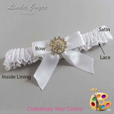 Couture Garters / Custom Wedding Garter / Customizable Wedding Garters / Personalized Wedding Garters / Tamera #05-B02-M12 / Wedding Garters / Bridal Garter / Prom Garter / Linda Joyce Couture