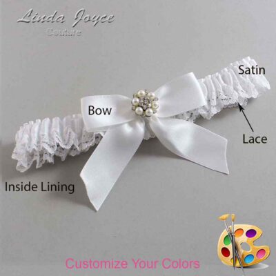 Couture Garters / Custom Wedding Garter / Customizable Wedding Garters / Personalized Wedding Garters / Natasha #05-B02-M23 / Wedding Garters / Bridal Garter / Prom Garter / Linda Joyce Couture