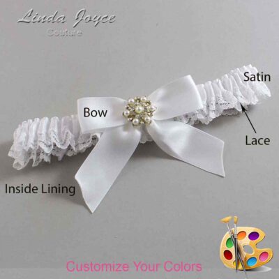 Couture Garters / Custom Wedding Garter / Customizable Wedding Garters / Personalized Wedding Garters / Selina #05-B02-M27 / Wedding Garters / Bridal Garter / Prom Garter / Linda Joyce Couture