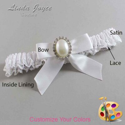 Couture Garters / Custom Wedding Garter / Customizable Wedding Garters / Personalized Wedding Garters / Niki #05-B02-M31 / Wedding Garters / Bridal Garter / Prom Garter / Linda Joyce Couture