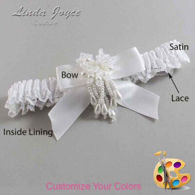 Couture Garters / Custom Wedding Garter / Customizable Wedding Garters / Personalized Wedding Garters / Merlene #05-B02-M38 / Wedding Garters / Bridal Garter / Prom Garter / Linda Joyce Couture
