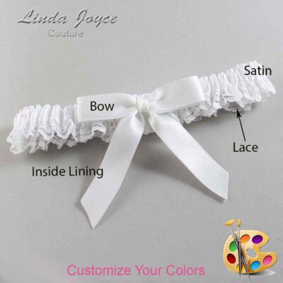 Couture Garters / Custom Wedding Garter / Customizable Wedding Garters / Personalized Wedding Garters / Paulette #05-B03-00 / Wedding Garters / Bridal Garter / Prom Garter / Linda Joyce Couture