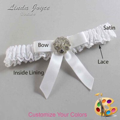 Couture Garters / Custom Wedding Garter / Customizable Wedding Garters / Personalized Wedding Garters / Alicia #05-B03-M11 / Wedding Garters / Bridal Garter / Prom Garter / Linda Joyce Couture