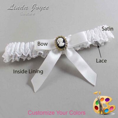 Couture Garters / Custom Wedding Garter / Customizable Wedding Garters / Personalized Wedding Garters / Dinah #05-B03-M15 / Wedding Garters / Bridal Garter / Prom Garter / Linda Joyce Couture