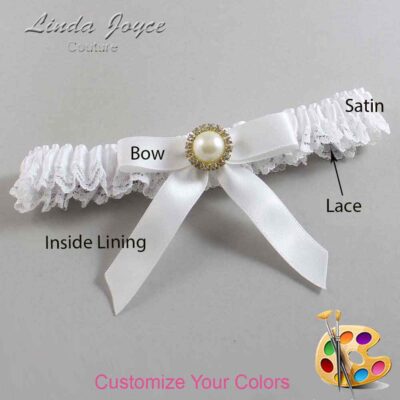 Couture Garters / Custom Wedding Garter / Customizable Wedding Garters / Personalized Wedding Garters / Doreen #05-B03-M21 / Wedding Garters / Bridal Garter / Prom Garter / Linda Joyce Couture