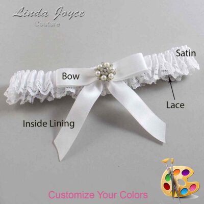 Couture Garters / Custom Wedding Garter / Customizable Wedding Garters / Personalized Wedding Garters / Kayla #05-B03-M23 / Wedding Garters / Bridal Garter / Prom Garter / Linda Joyce Couture
